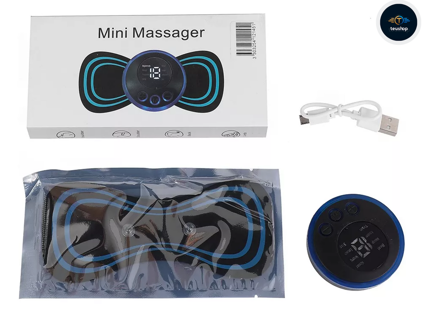 🌟 Mini Masajeador Estimulador Muscular USB 🌸