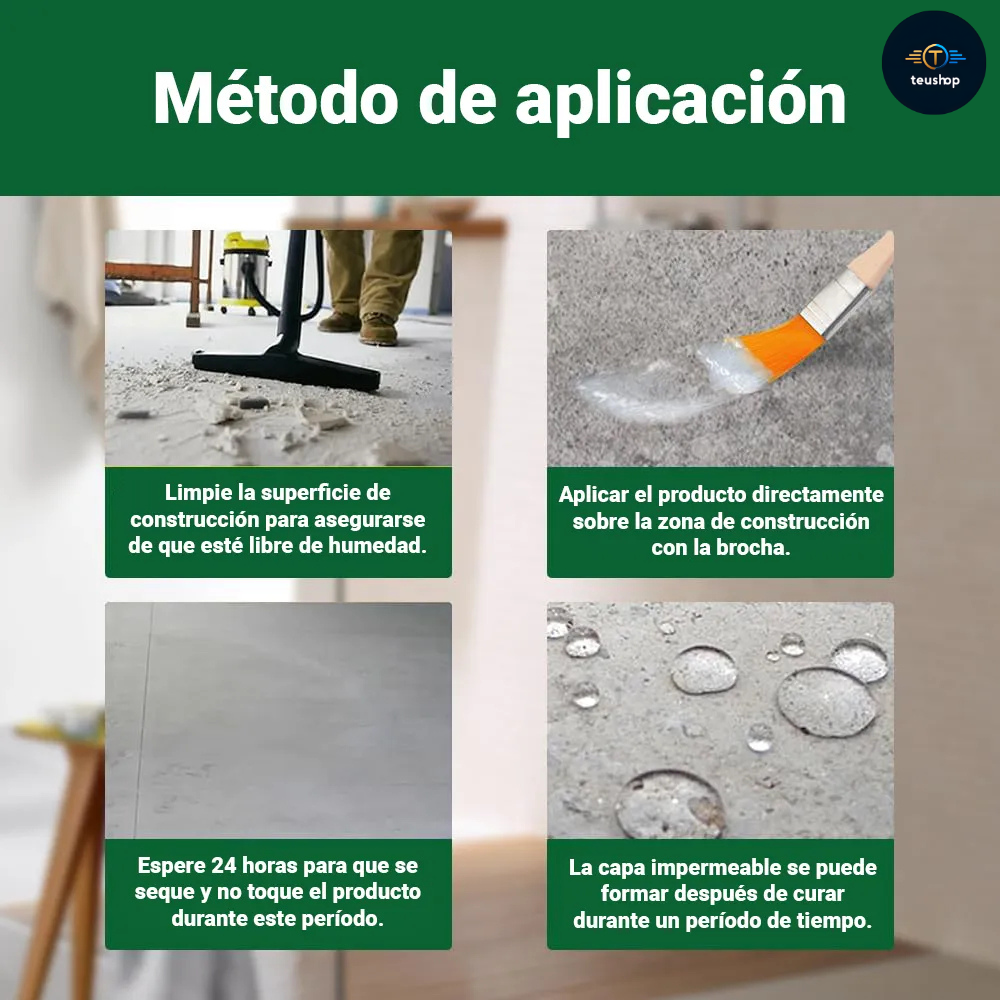 🛡️ Agente Sellador 1L + Pincel - Adiós a las Goteras 👋