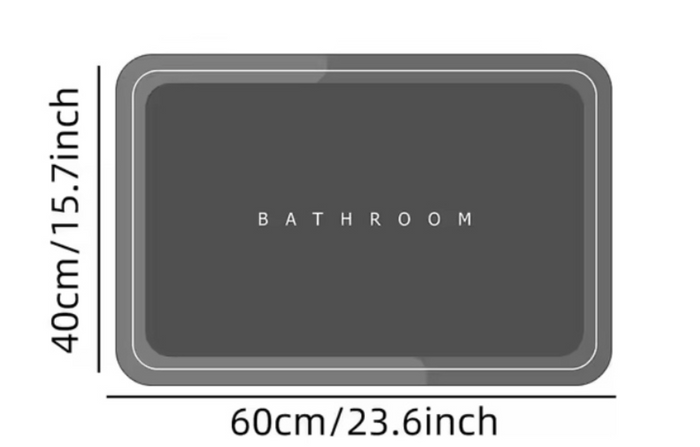 Alfombra de Baño Súper Absorbente Antideslizante