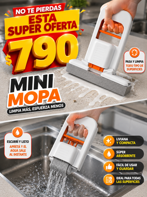 🧽 Mini Mopa Mágica – Limpiá Fácil y Sin Esfuerzo ✨