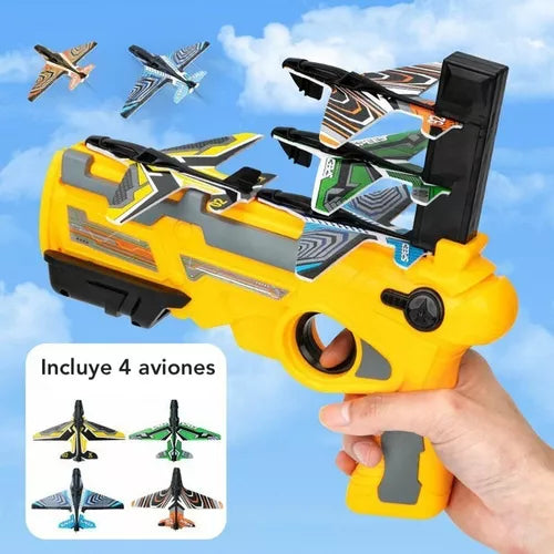 Pistola Juguete Lanzadora De Aviones X4 Air Battle