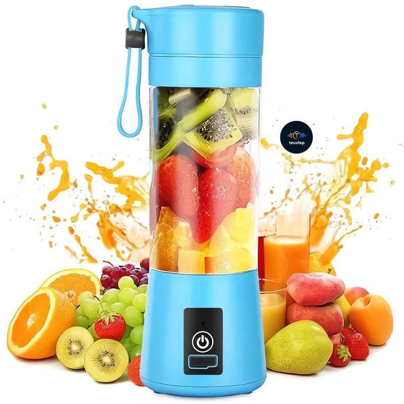 🍉 Licuadora Recargable USB Portátil Doble Cuchilla 🍒