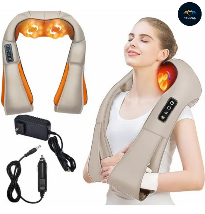 Masajeador Ergonómico con Calor – Relajación Máxima