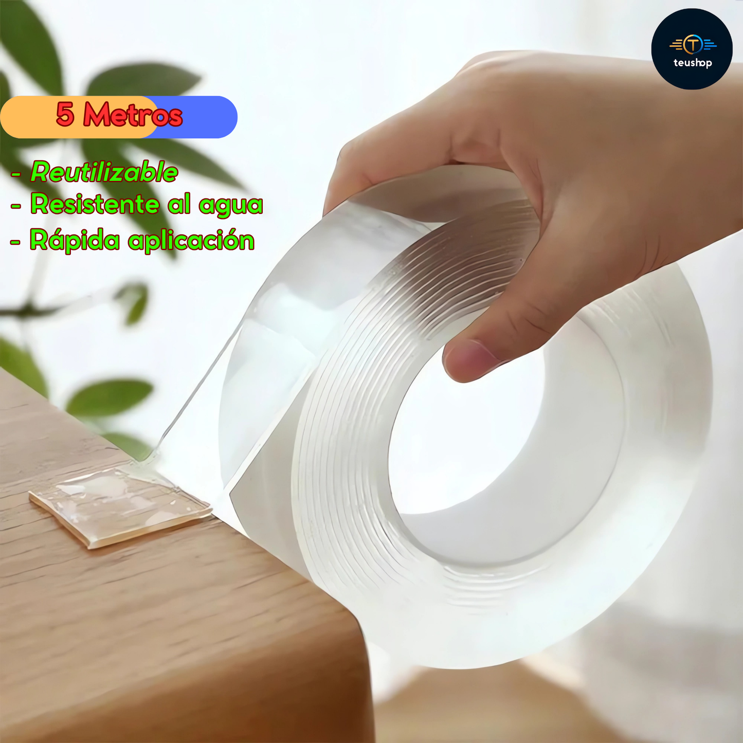 ✨ Cinta Doble Faz Transparente 💎