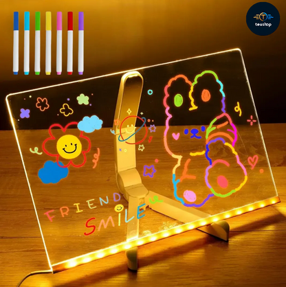 ✨ Pizarra LED Mágica – Ilumina tu creatividad 🌈