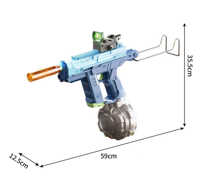 Pistola de Agua Uzi Eléctrica Automática con Luz