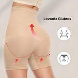Faja Moldeadora Cintura Alta Levanta Glúteos Reductora Beige - imagen 2