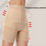 Faja Moldeadora Cintura Alta Levanta Glúteos Reductora Beige - imagen 4