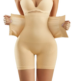 Faja Moldeadora Cintura Alta Levanta Glúteos Reductora Beige - imagen 3